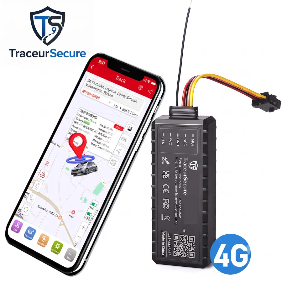 Boîtier traceur GPS TraceurSecure installé sur les véhicules de flotte